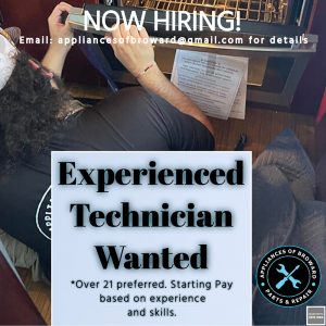Hiring Experienced Appliance Technicians