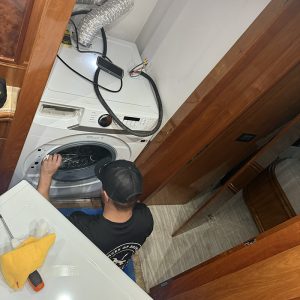 Washer/Dryer Combo Installation on Motor Yacht in Hollywood