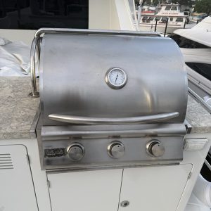 Servicing a Blaze Grill on a Motor Yacht in Broward County